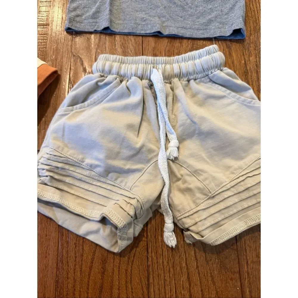 Toddler boy 2t tshirt shorts bundle Mini Influencer Carters